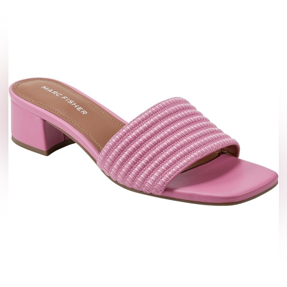 Marc Fisher Women's Casala Heeled Sandal Rose Pink Size 8 1/2in